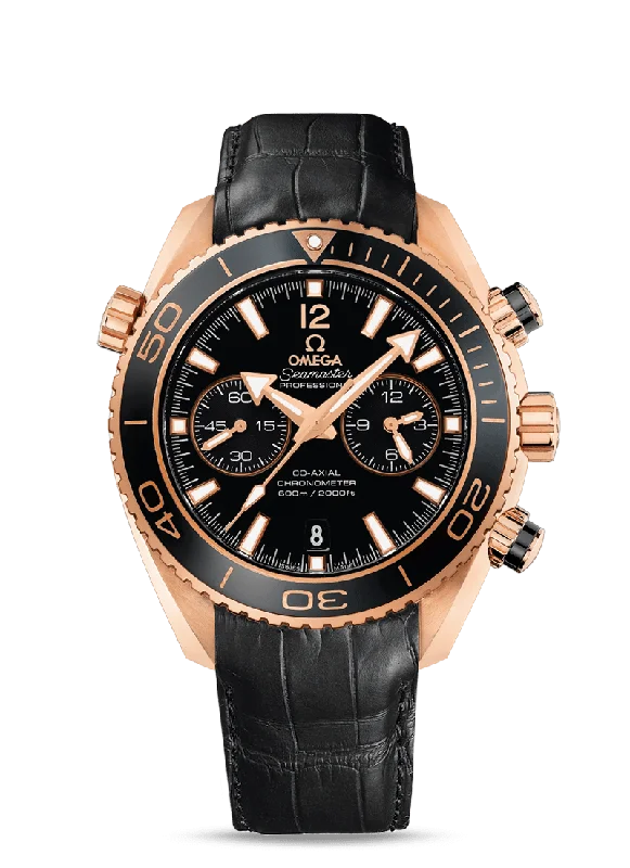 high-end men's watches with minimalist design -OMEGA Seamaster Planet Ocean 600M Co‑Axial Chronometer Chronograph 45.5 mm