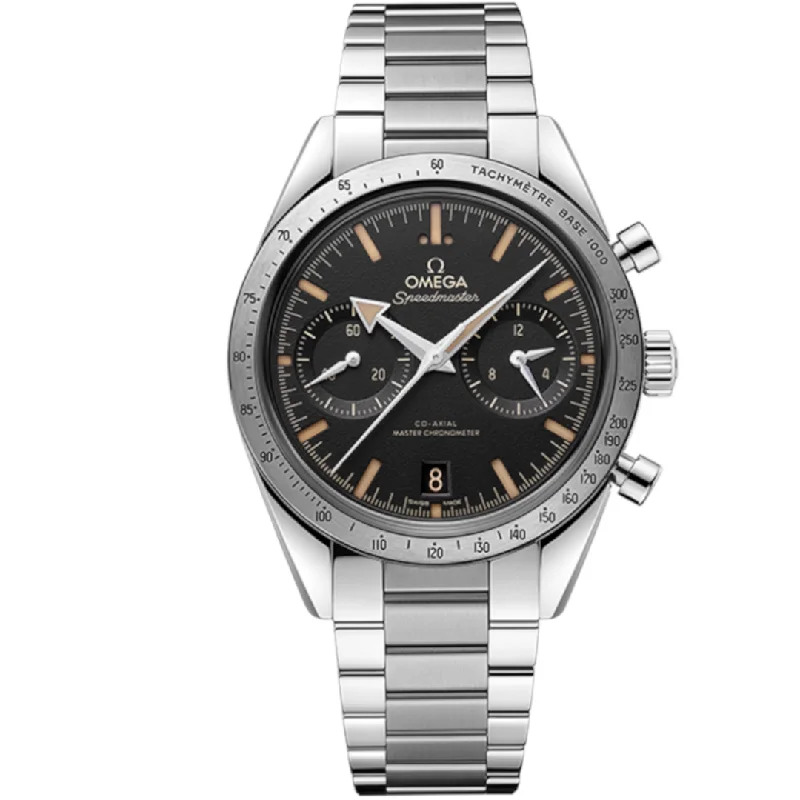 watches for women with transparent dials -Omega Speedmaster Broad Arrow ’57 – 40mm – Manual – New – Full Set – CoAxial Chronograph – Full