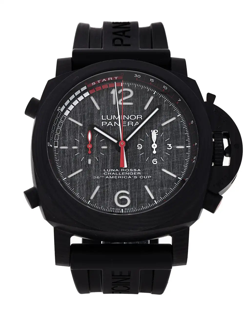 solar-powered watches for eco-conscious men -Panerai Luminor Luna Rossa Men's Watch