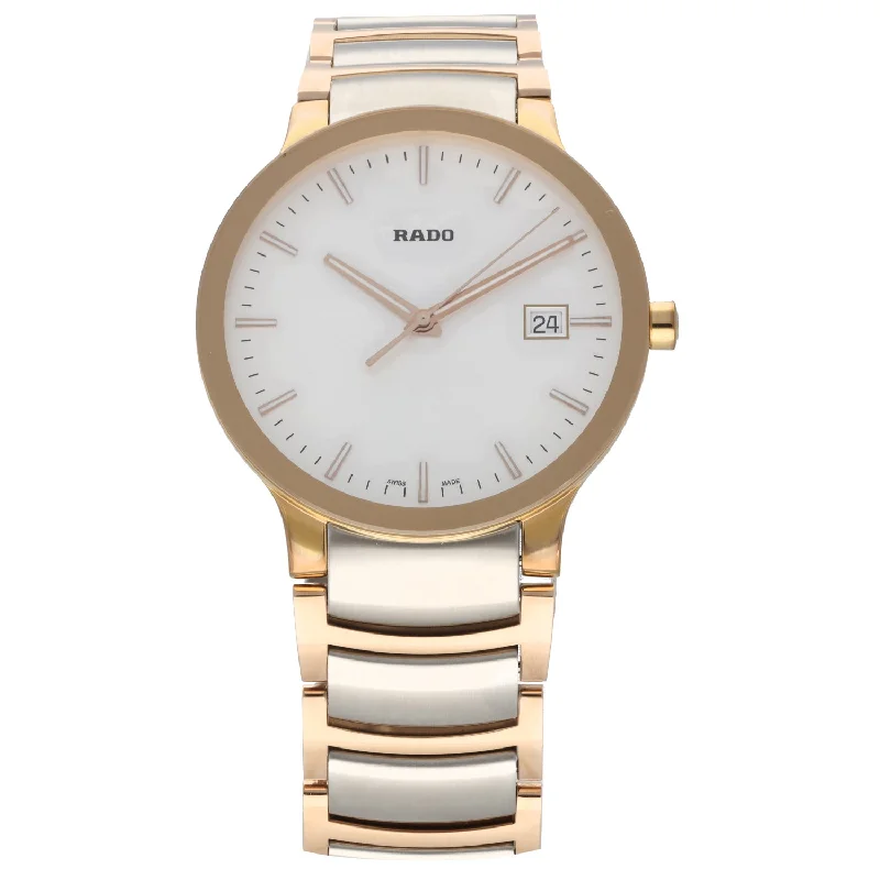 men's watches with customizable dial designs -Rado Centrix 115.0554.3 38mm Bi-Colour Watch