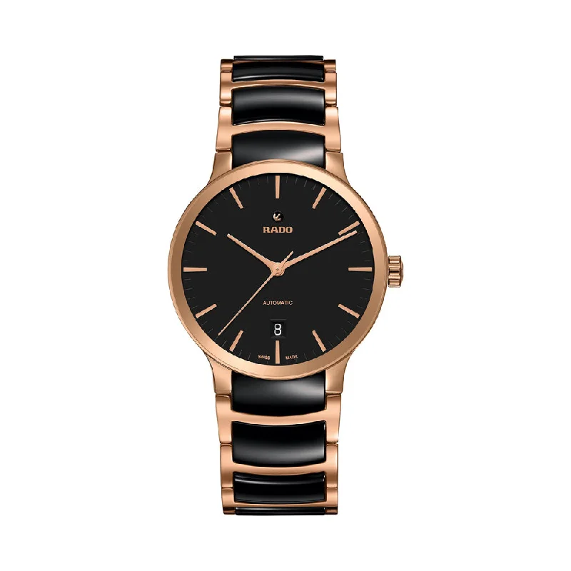 stylish watches for women with silver accents -Rado Centrix Automatic R30036172 Men Watch