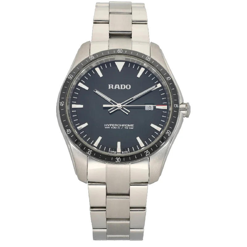 watches with automatic movement for men -Rado Hyperchrome 073.0502.3 44mm Stainless Steel Watch