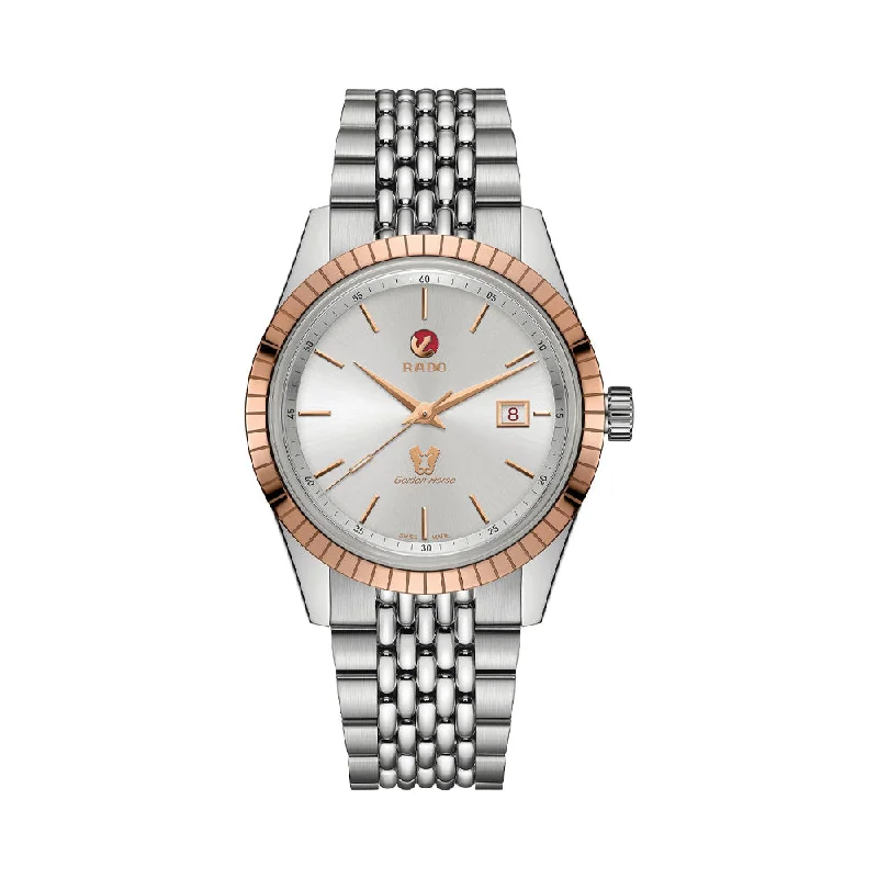 elegant watches for men with leather bands -Rado HyperChrome Classic Automatic R33100013 Men Watch