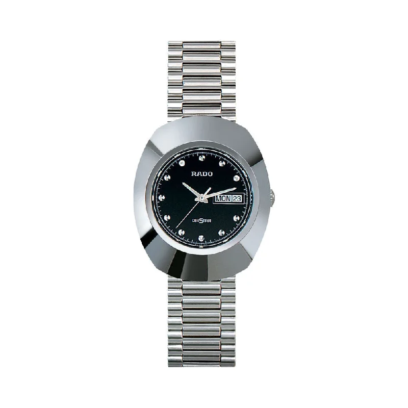 watches for men with leather straps and silver accents -Rado Original R12391153 Men Watch