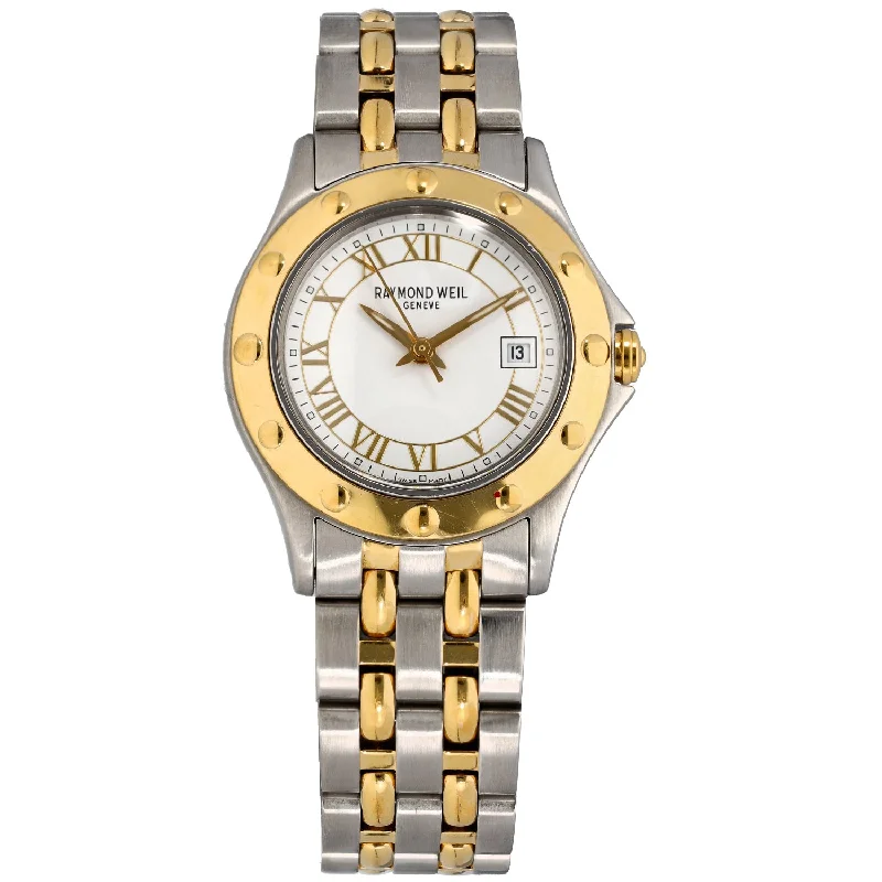 stylish watches for women with blue accents -Raymond Weil Tango 5390 27mm Bi-Colour Watch