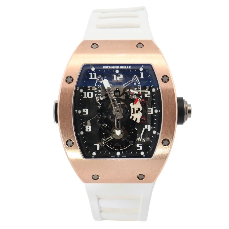 stylish men's watches with mesh bands -Richard Mille RM003 Rose Gold 39mm x 48mm Skeleton Arabic Dial Watch Reference# RM003