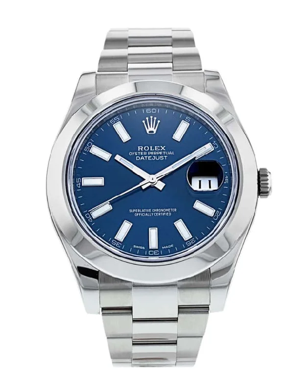 solar-powered watches for runners -Rolex Datejust II 41 Stainless Steel Men's Watch