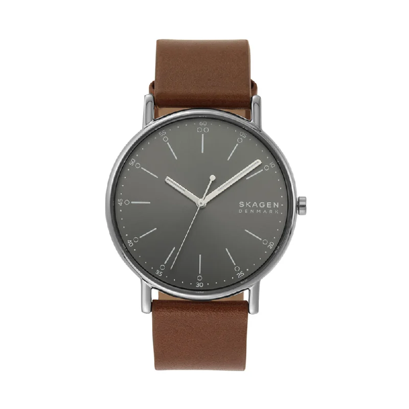 best smartwatch for business professionals -Skagen SKW6578 Signatur Analog Grey Dial Men's Watch