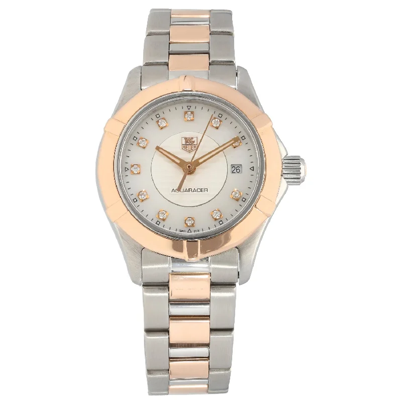 women's watches with bold gold design -Tag Heuer Aquaracer WAP1451 27mm Stainless Steel Watch