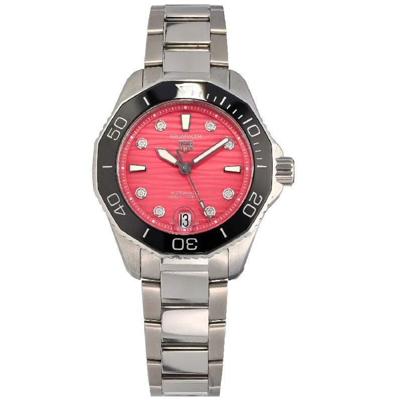 elegant watches for men with leather bands -Tag Heuer Aquaracer WBP231J 36mm Stainless Steel Watch