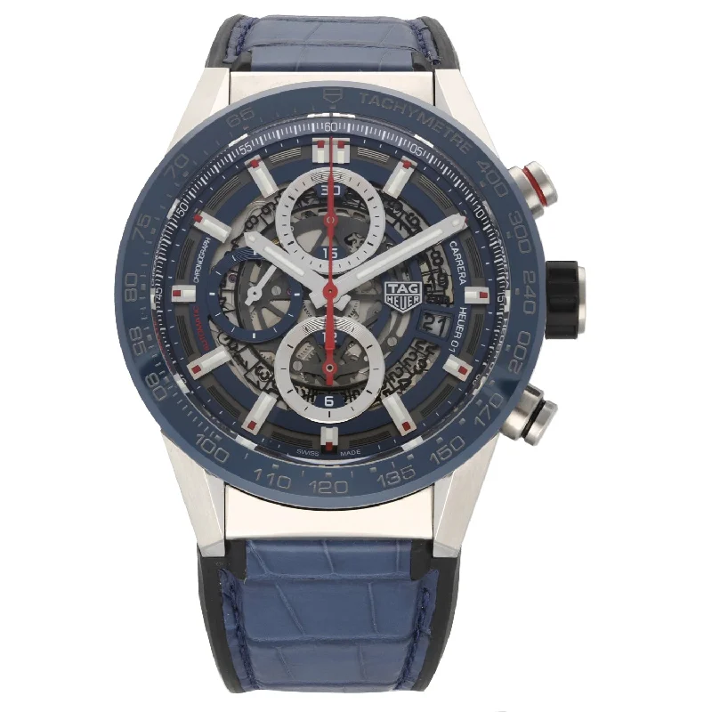 waterproof sport watches for triathletes -Tag Heuer Carrera CAR201T-0 43mm Stainless Steel Watch