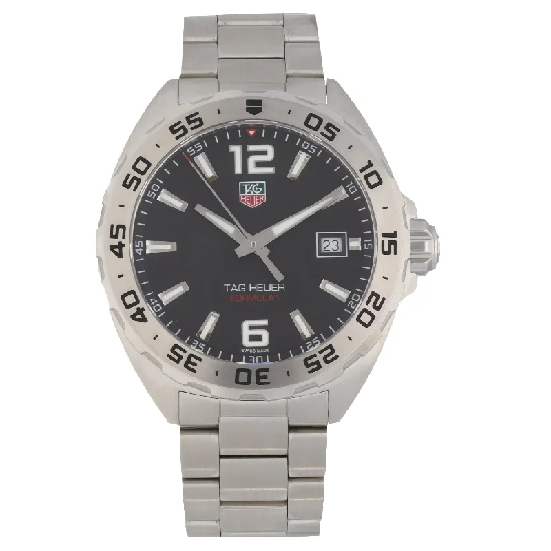 affordable luxury wristwatches for women -Tag Heuer Formula 1 WAZ1112 41mm Stainless Steel Watch