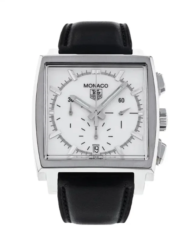 stylish watches for women with silver bands -Tag Heuer Monaco Men's Watch