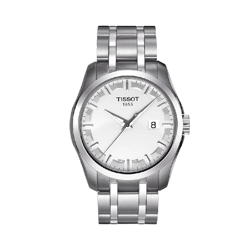 luxury watches for men with silver straps -Tissot Couturier T0354101103100 Men Watch