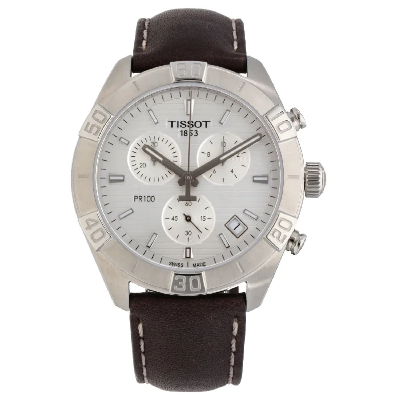 watches for athletes with speedometer -Tissot PR100 T101617 A 44mm Stainless Steel Watch