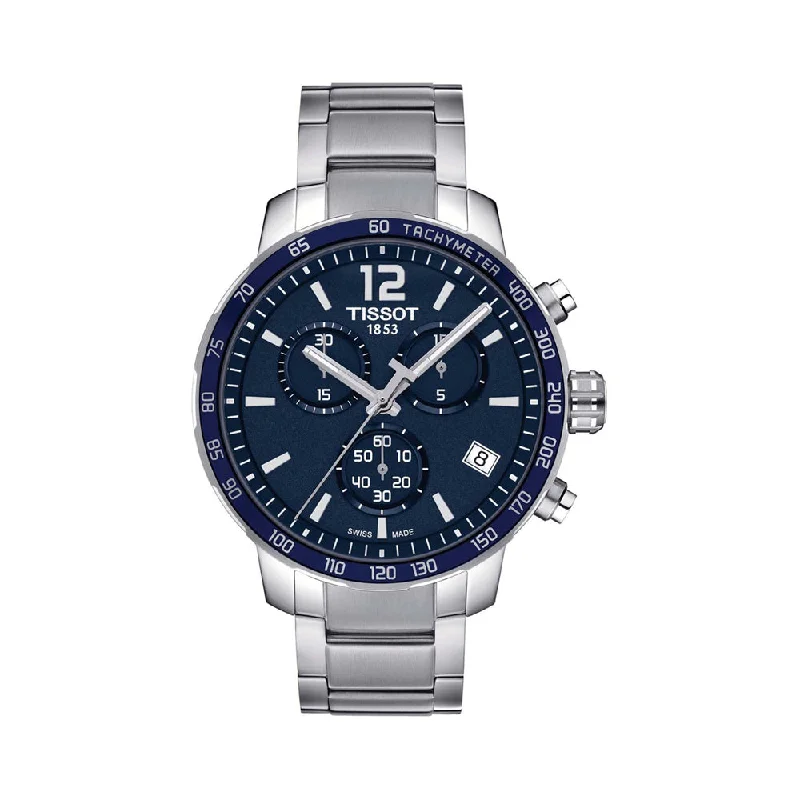 best watches for men with simple design -Tissot Quickster Chronograph T0954171104700 Men Watch