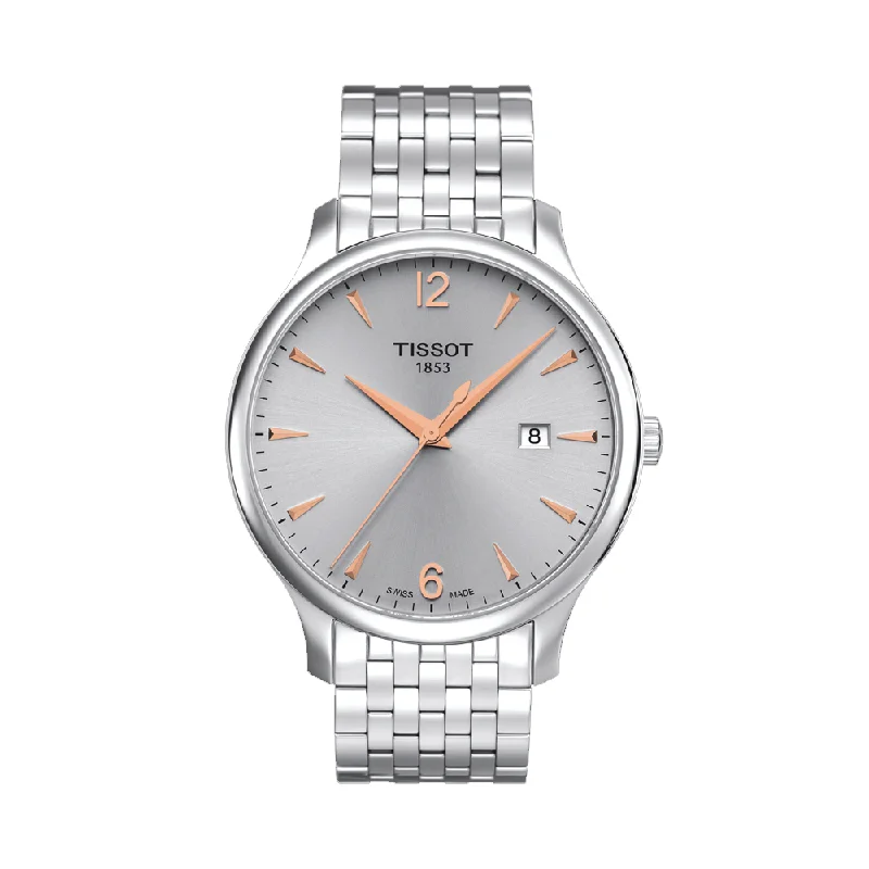 classic analog wristwatches for men with minimal design -Tissot T0636101103701 T-Classic Tradition Men's Watch