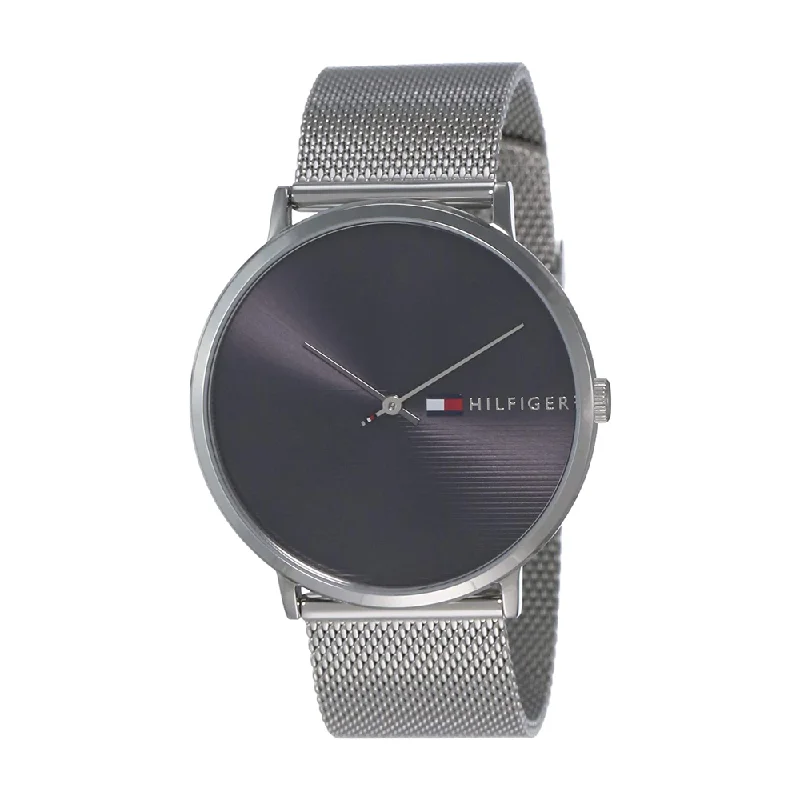 solar-powered luxury watches for women -Tommy Hilfiger TH1791465 James Round Analog Grey Dial Men's Watch