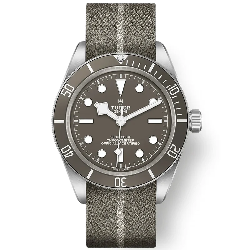 solar-powered watches for runners -Tudor Black Bay Fifty-Eight 925 Silver – Taupe Grey Dial