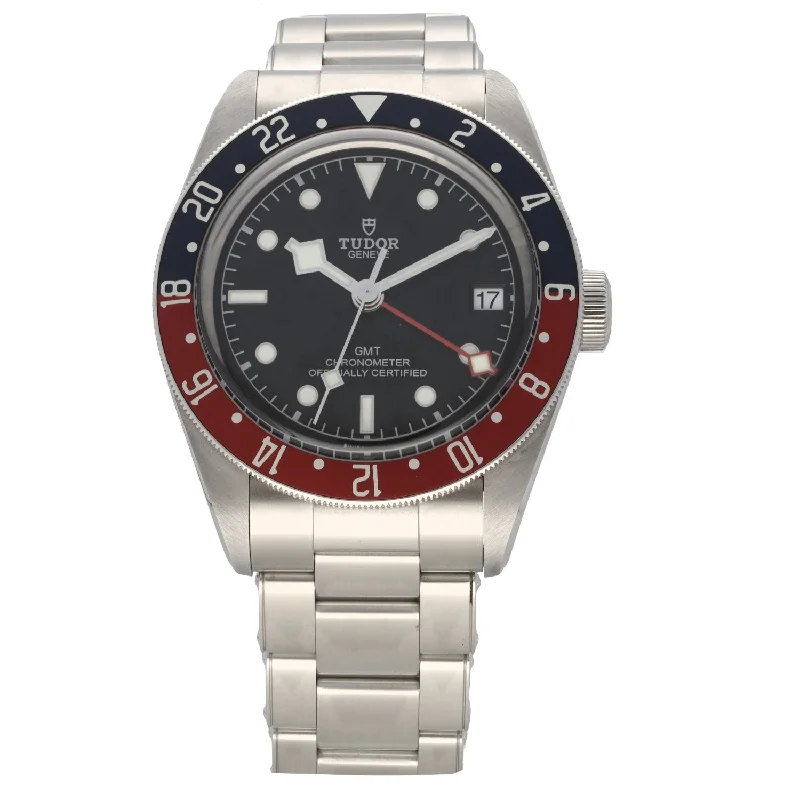 unique watches for women with colored dials -Tudor Black Bay GMT 79830 41mm Stainless Steel Watch