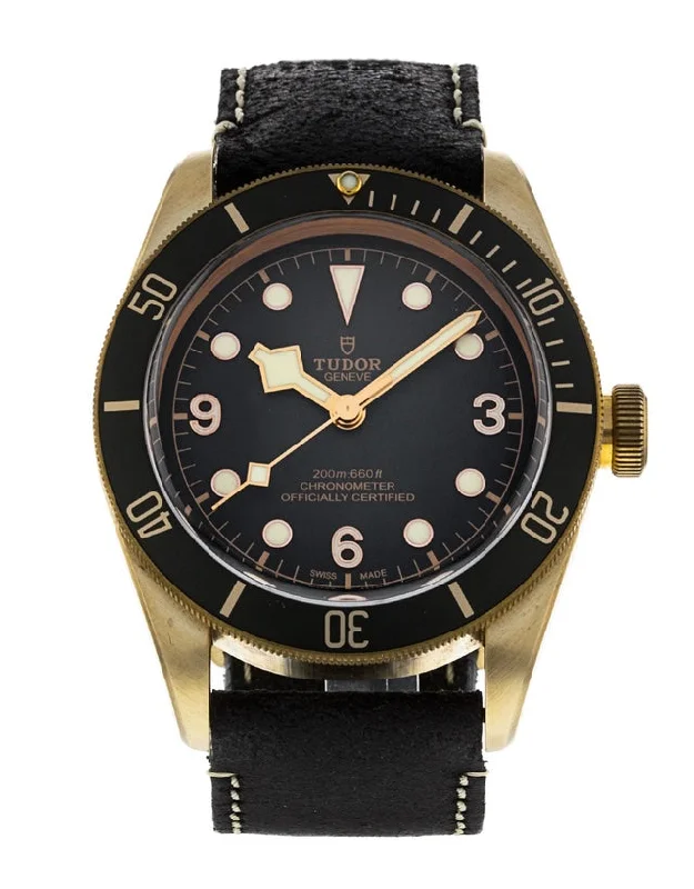 automatic watches for men with black dial -Tudor Heritage Black Bay Men's Watch