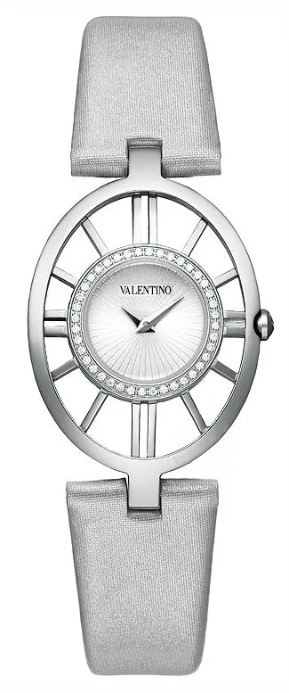 affordable sports watches with waterproof features -Valentino Vanity Stainless Steel & Diamond Womens Fashion Strap Watch V42SBQ9102-S108