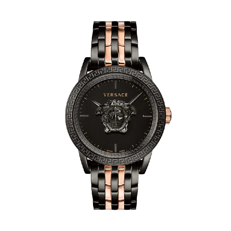 waterproof sports watches for women -Versace VERD00618 Palazzo Empire Black Dial Men's Watch